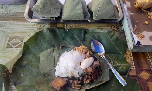 Nikmatnya Sega Berkat Terbungkus Daun Jati, Kuliner Khas Hajatan di Wonogiri