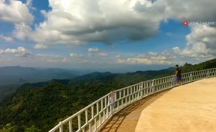 Berwisata ke Taman Watu Adeg Wonogiri, Pemandangannya bak Negeri di Atas Awan