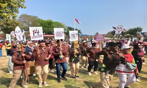 6.000 Goweser Meriahkan Sepeda Santai yang Dipusatkan di Alun-alun Klaten