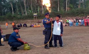 Ikuti Jambore Ranting Tengaran Semarang, Peserta Dibekali Cara Jinakkan Ular