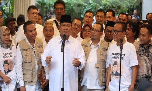 Jokowi Mania Nusantara Soloraya Ikut ke Rumah Pemenangan Prabowo