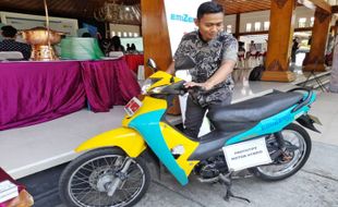 Wah! Prototipe Motor Hybrid Pertama di Soloraya Dipamerkan di Sragen