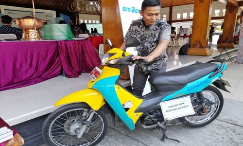 Wah! Prototipe Motor Hybrid Pertama di Soloraya Dipamerkan di Sragen