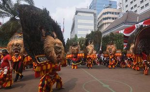 Seniman Reog Ponorogo Pawai di Jakarta, Dorong Reog Jadi WBTB oleh UNESCO