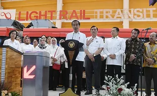 Jokowi Resmikan LRT Jabodebek, Berharap Kurangi Kemacetan dan Polusi Udara