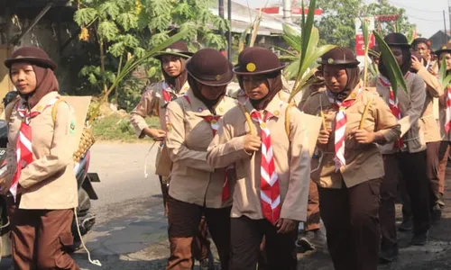 Pramuka Kwarcab Boyolali Lanjutkan Estafet Tunas Kelapa ke Kota Salatiga