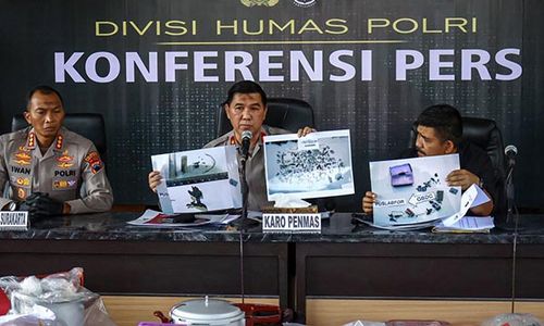 Polri Rilis Penangkapan 5 Terduga Teroris di Boyolali, Sukoharjo dan Semarang