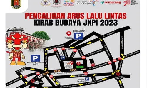 Sore Ini! Ada Kirab Budaya JKPI di Kota Lama Semarang, Simak Pengalihan Arusnya