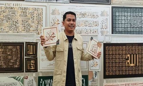 Dibantu Shopee, Pria asal Pati Pasarkan Produk Kaligrafi hingga Luar Negeri