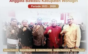 Didominasi Wajah Baru, Ini Daftar Nama dan Jabatan Anggota Bawaslu Wonogiri