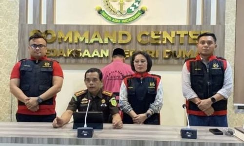 Eks Bendahara Baznas Dumai Ditahan Kejari, Diduga Selewengkan Dana Rp1,4 Miliar