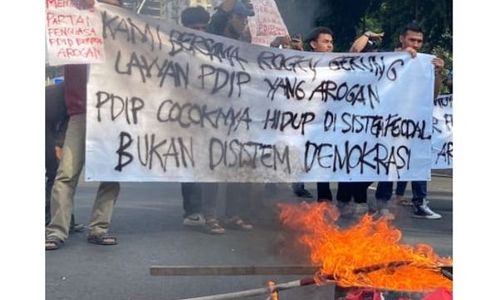 Setelah Rocky Gerung, PDIP Laporkan Anggota HMI ke Polisi karena Bakar Bendera