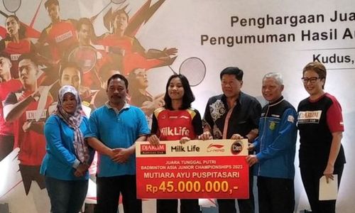 Juara Badminton AJC 2023, Mutiara Dapat Bonus Rp45 Juta