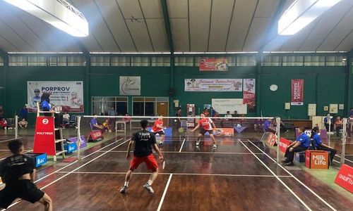 2 Wakil Kota Solo Lolos ke Semifinal Bulu Tangkis Porprov Jateng 2023