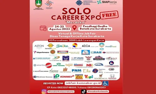 Pemkot Solo Gelar Career Expo, Tersedia 3.000 Lowongan Kerja