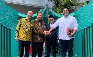 Ini Momen Empat Menteri Golkar di Kabinet Jokowi Berfoto Konsolidasi