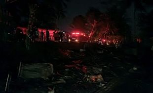 Kebakaran di Tuntang Semarang, Satu Rumah Ludes Terbakar