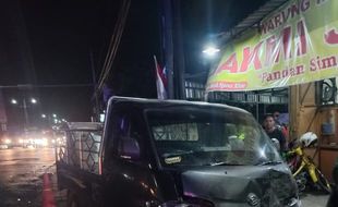 Kecelakaan Pikap Vs Minibus di Jalan Solo-Jogja Mlese Klaten, 3 Orang Terluka