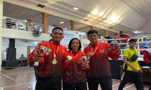 3 Atlet Kickboxing Kota Solo Tak Terkalahkan di Final Porprov Jateng 2023