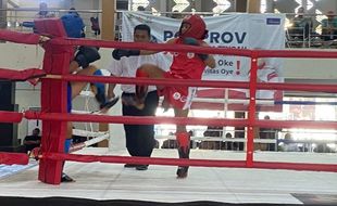 2 Atlet Kota Solo Lolos ke Babak Final Kickboxing Porprov Jateng 2023