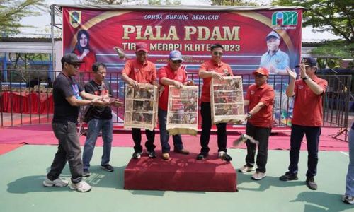 Ratusan Burung Diadu dalam Lomba Kicau Mania di PDAM Tirta Merapi Klaten