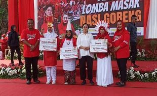 Puan Maharani Hadir di Final Lomba Nasi Goreng Ala Mbak Ita di Semarang