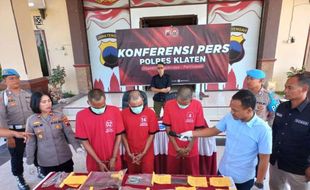 Beraksi di 5 Lokasi dalam Semalam, Maling CPU Ekskavator Dibekuk Polres Klaten