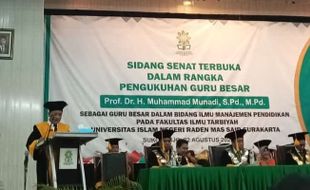 Muhammad Munadi Bergelar Profesor, UIN Surakarta Kini Miliki 19 Guru Besar