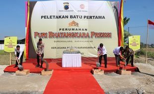 Mantap! Polres Karanganyar Bangun Puluhan Rumah Tipe 36 untuk Anggota 