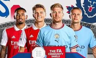 Link Live Streaming Arsenal vs Manchester City di Community Shield Hari Ini