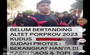 Viral Video Atlet Porprov Jateng asal Kudus, Pertanyakan Bonus & Keberangkatan