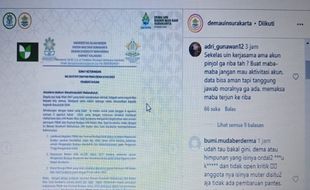 Akun IG Dema UIN Surakarta Diserbu, Warganet: Awas Jangan Terjerat Pinjol!