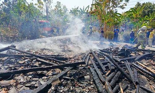 1 Unit Rumah di Burikan Cawas Klaten Ludes Terbakar, Diduga Akibat Korsleting