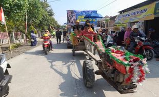 Karnaval Hari Jadi Desa Tanggan Sragen Berlangsung Meriah, Usung Kearifan Lokal