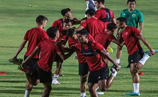 Jelang Lawan Turkmenistan, Skuad Timnas U-23 Latihan di Stadion Sriwedari Solo