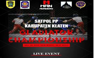 Atasi Kejahatan Jalanan Klitih, Satpol PP Klaten Gelar Gladiator Championship