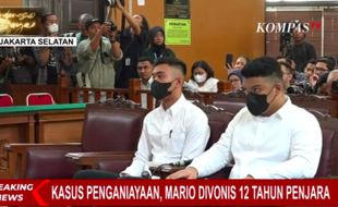 Shane Lukas Divonis 5 Tahun Penjara, Mario Dandy 12 Tahun