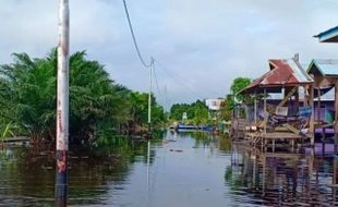 Hampir Sepekan Banjir Belum Surut di Nunukan, 3.052 Keluarga Terdampak