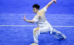 Edgar Xavier Sabet Medali Perak Wushu di Asian Games Hangzhou