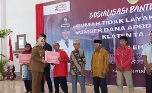 686 Rumah Tak Layak Huni di Klaten Dapat Bantuan Rehab, per Unit Rp12 Juta