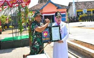 Bupati Grobogan Hadiri Upacara Pembukaan TMMD Sengkuyung