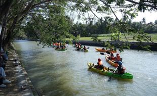 Seru! Baru Dibuka, Wisata Air Perahu Kano di Bantul, Tarif Cuma Rp10.000