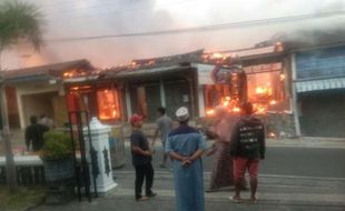 Pasar Slogohimo Wonogiri Kebakaran, Pemadaman Api Butuh Waktu Sekitar 6 Jam