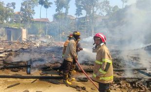 Terbakar saat Ditinggal Pergi, Rumah Warga Seboto Boyolali Rata dengan Tanah