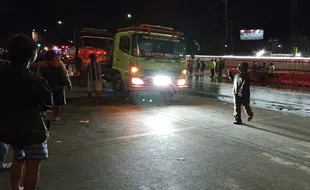 Kecelakaan di Simpang Exit Tol Bawen, Sopir dan Kenek Truk Digiring ke Polsek