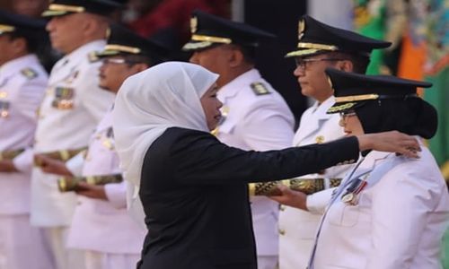 Simak! Nama 13 Penjabat Bupati & Wali Kota yang Baru Dilantik Gubernur Jatim