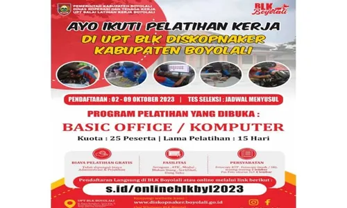 Gas! BLK Boyolali Buka Pelatihan Komputer, Peserta Dapat Ilmu & Uang Transport