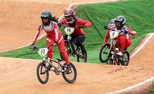 Atlet Sepeda BMX Putri Indonesia Sumbang Medali Emas & Perunggu di Asian Games