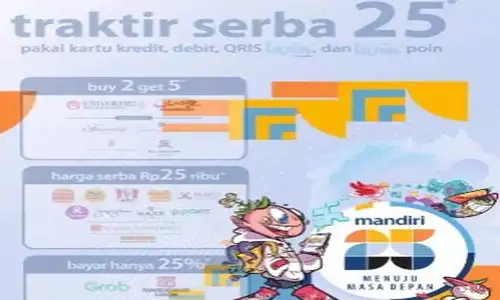 Daftar Lengkap Promo HUT Bank Mandiri Oktober 2023: Mulai KFC hingga Janji Jiwa