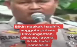 Viral! Bhabinkamtibmas di Cilacap Tak Hafal Pancasila Berujung Dikenai Sanksi